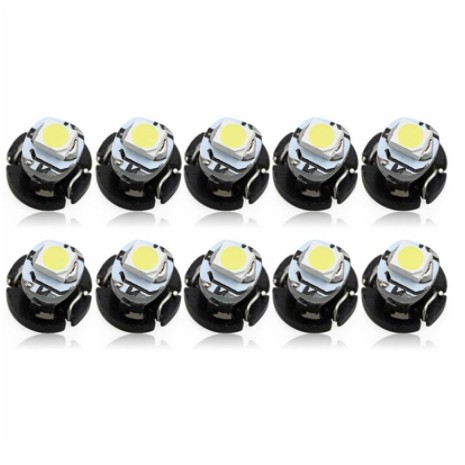 Set Bộ 10 bóng Đèn Led T3 T4.2 T4.7 Ánh Sáng Trắng xanh lá cây nền bảng điều khiển táp lô đồng hồ Xe hơi Ô Tô Toyota
