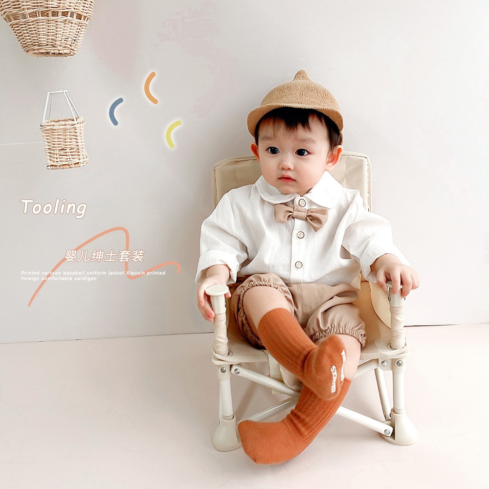 Set bộ nâu cho bé trai - chụp hình - thôi nôi- đầy tháng - vương miện thêu tên-  babycity cho bé trai 6-16kg