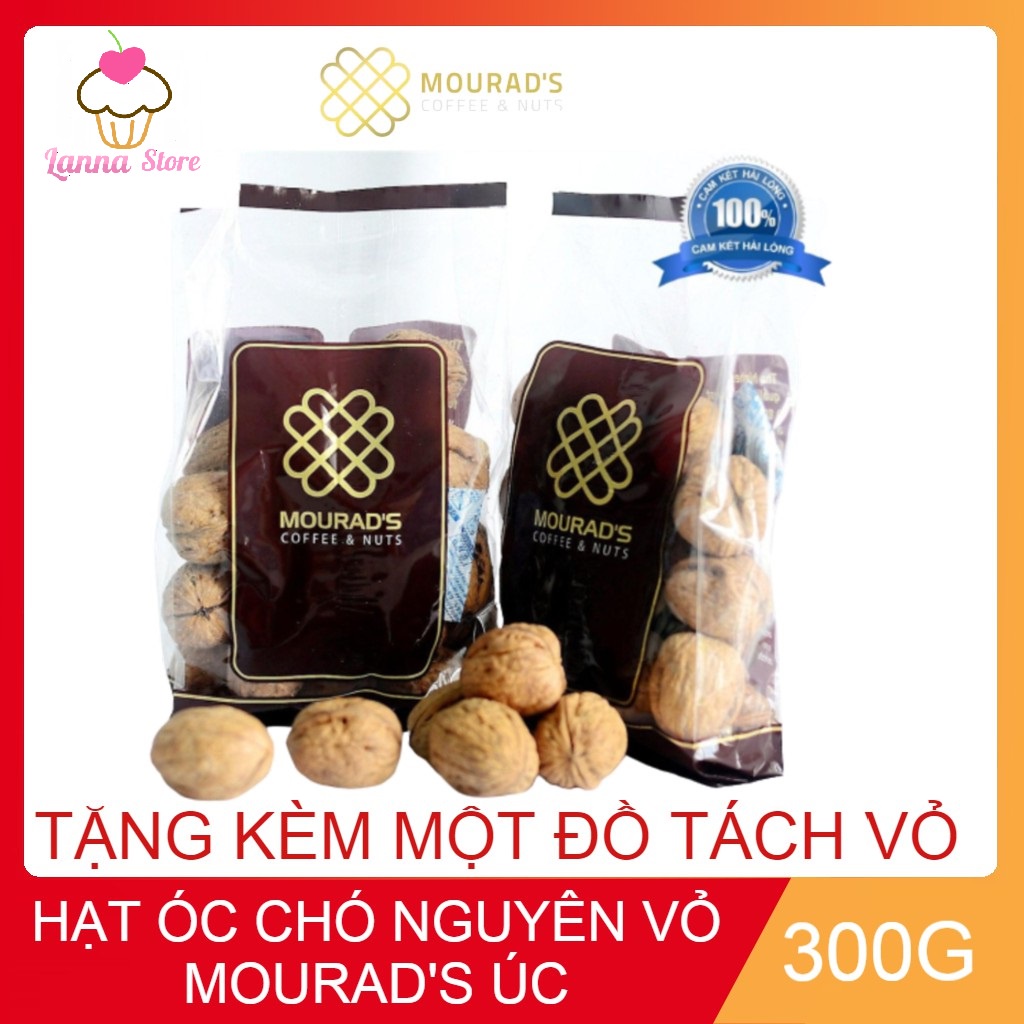 Hạt óc chó nguyên vỏ Mourad's Úc 300g