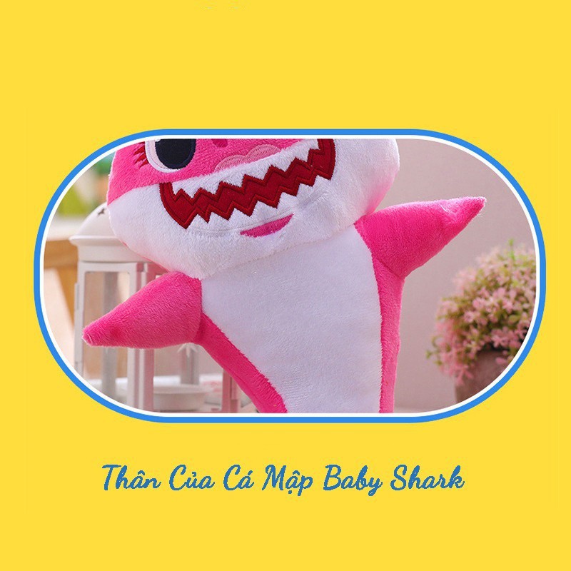 Gấu Bông Cá Mập BaBy Shark Cute Kích Thước 30cm - Best Bear Shop