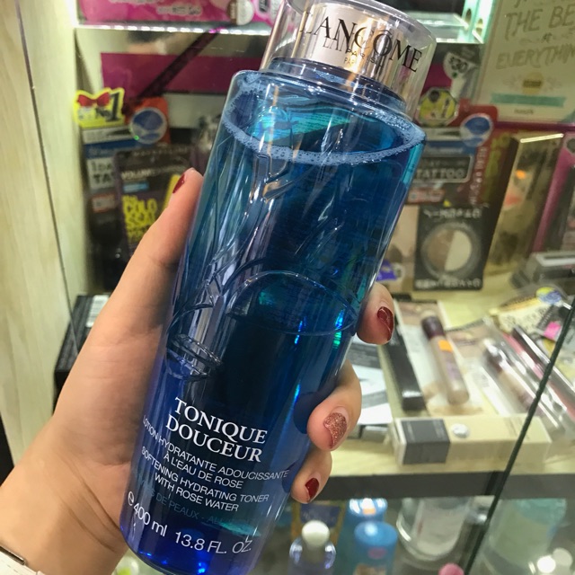 Nước hoa hồng giữ ẩm và làm săn chắc da Lancome Tonique Douceur Toner mẫu mới nhất-400ml