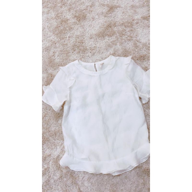 áo voan viền cánh bông size S-M. A112