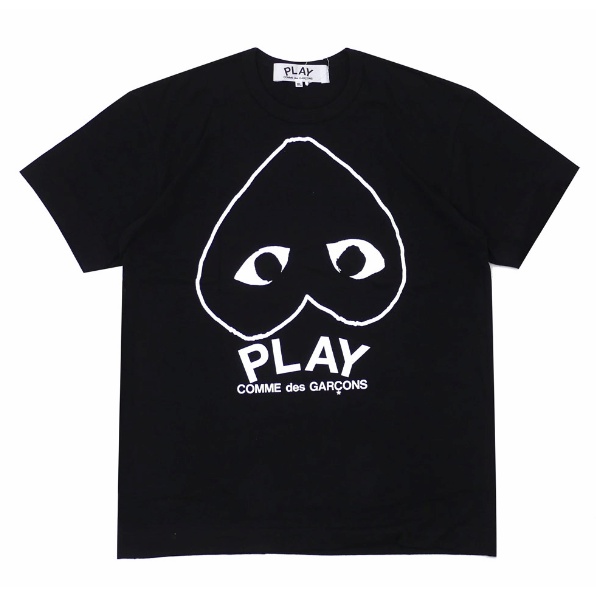 Play comme des garcons CDG Nam Nữ Áo thun ngắn tay Cotton nguyên chất