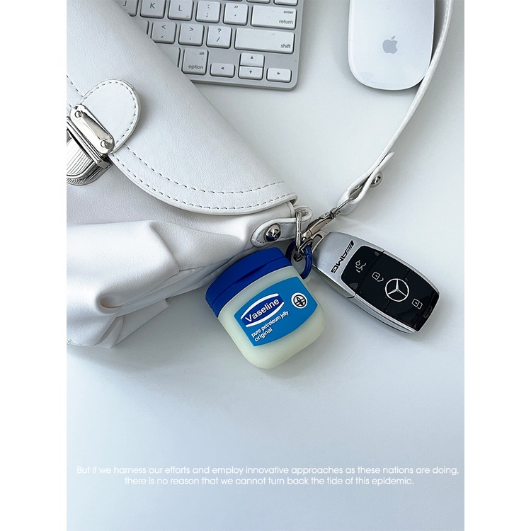 VASELINE Vỏ Bảo Vệ Hộp Sạc Tai Nghe AirPods 1 / 2 / 3 / Pro 2 Hình Kẹo Cao Su Hồng Dễ Thương