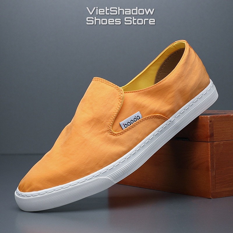 Slip on giày lười vải nam cao cấp thương hiệu BAODA chất liệu vải polyester 8 màu tuyệt đẹp - Mã SP 20042