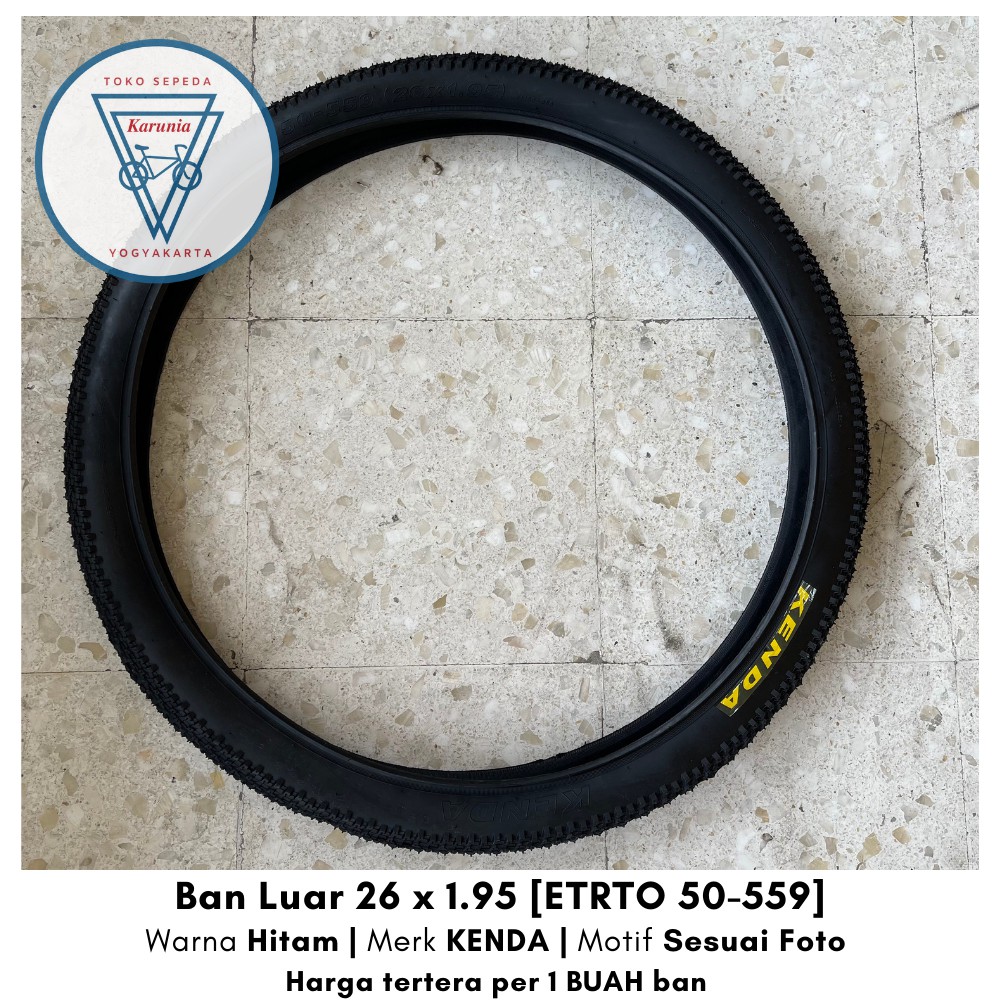 Lốp Xe Đạp Leo Núi Kenda 26x1.95 / Etrto 50-559 - Mtb Chất Lượng Cao