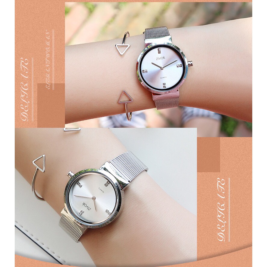 [CHÍNH HÃNG] Đồng hồ nữ ZIVOK dây da Titanium mềm mại, phong cách trẻ trung, quý phái đậm chất Châu Âu | BigBuy360 - bigbuy360.vn