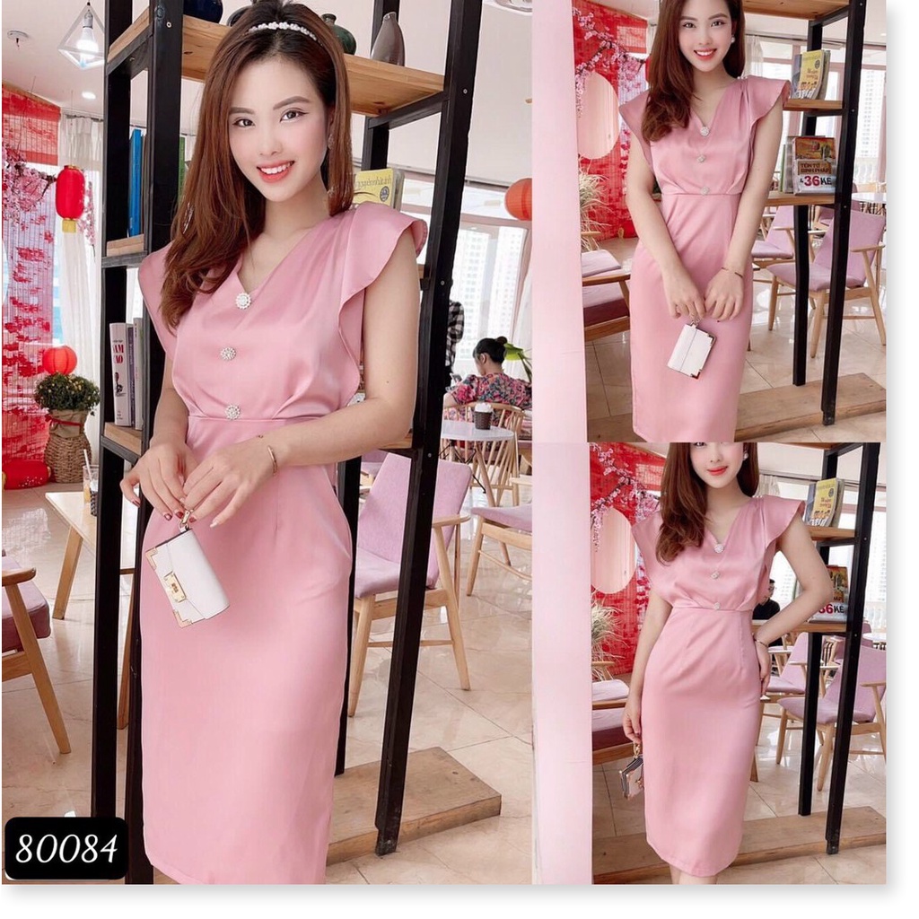 Đầm trượt sang chảnh cực xinh cho chị em , tôn dáng , thanh lịch siêu đẹppp KME FASHION