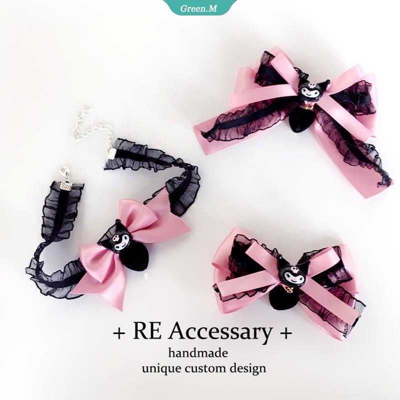 SANRIO Kẹp Tóc Hình Nơ Phong Cách Lolita Dễ Thương Cho Bé Gái