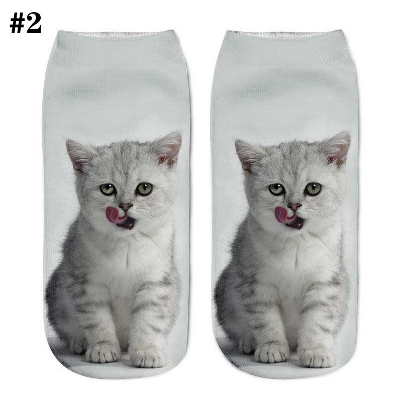 Fashion Funny Girls Women Casual Socks 3D cute Animal Ankle Short