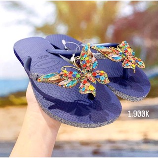kim tuyến ombre xanh havaianas
