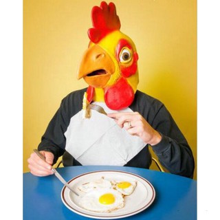 MẶT NẠ ĐẦU GÀ CON GÀ TRỐNG hóa trang GÀ KÊ phù hợp cho Halloween trung thu lễ hội sự kiện cosplay