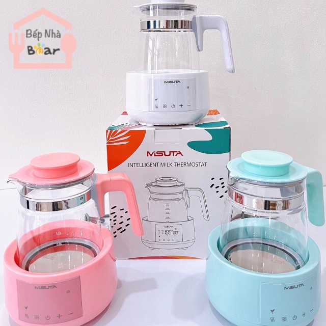 Bình đun nước pha sữa misuta có điều khiển, không có điều khiển và mẫu giá rẻ có bình rời BẾP NHÀ BEAR