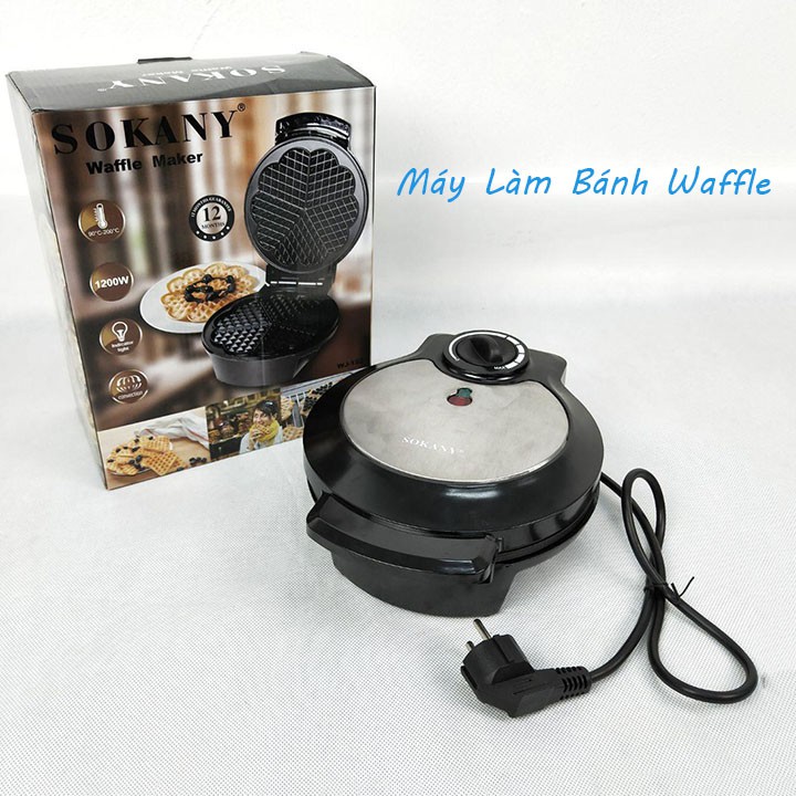 [Mã ELHADEV giảm 4% đơn 300K] Máy Làm Bánh Waffle quế, bánh tổ ong, bánh kẹp