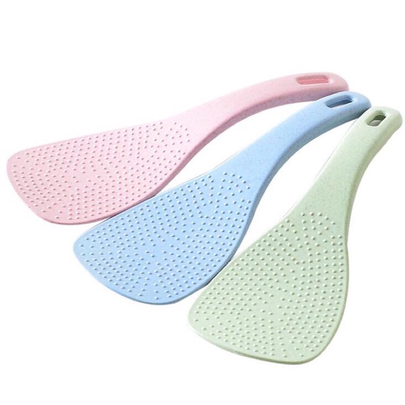 Muôi lấy cơm lúa mạch nhiều màu sắc an toàn - Vá lấy cơm, muỗng xới cơm lúa mạch chống dính