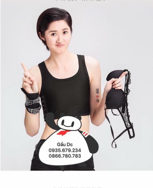 Áo nịt ngực lửng cho tomboy sb