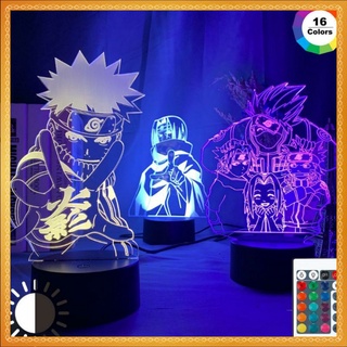 Đèn Led 3D để bàn, phụ kiện quà tặng trang trí độc đáo hình Anime Naruto