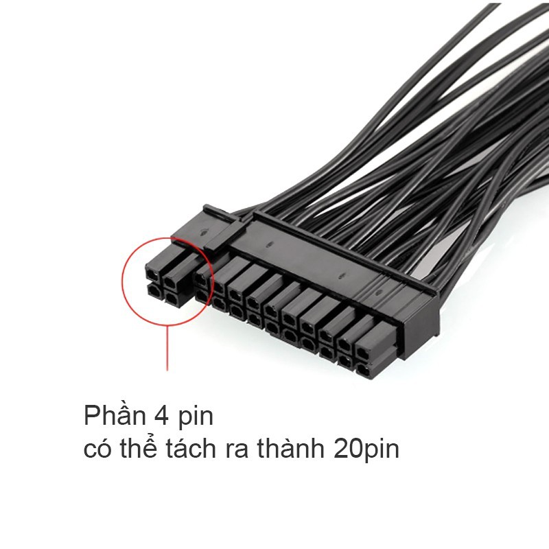 ❣️ Cáp chạy 2 nguồn ATX 24PIN  Cáp Kết Nối Eplbs Cáp chia nguồn 24PIN ATX 1 thành 2 kích hoạt chạy 2 nguồn cho PC