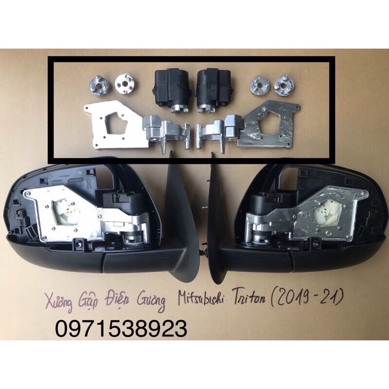 Bộ khung xương và motor gập gương cho MITSUBISHI TRITON 2019-2021