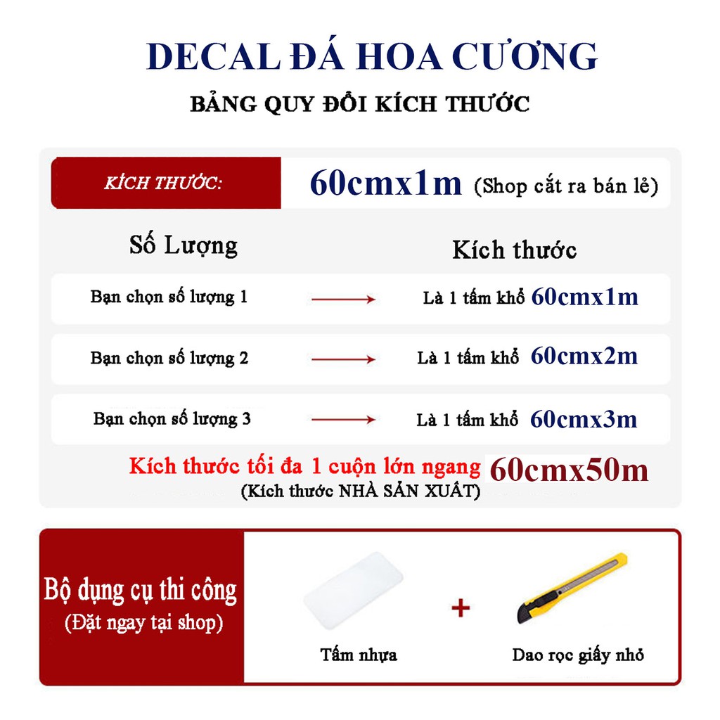 Decal dán bếp cách nhiệt vân đá hoa cương trắng xám khổ 60cm keo sẵn