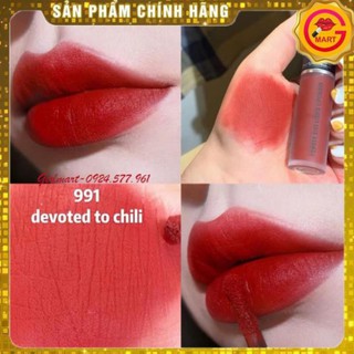 Son kem mac màu 991 devoted to chili - tone đỏ gạch siêu hot