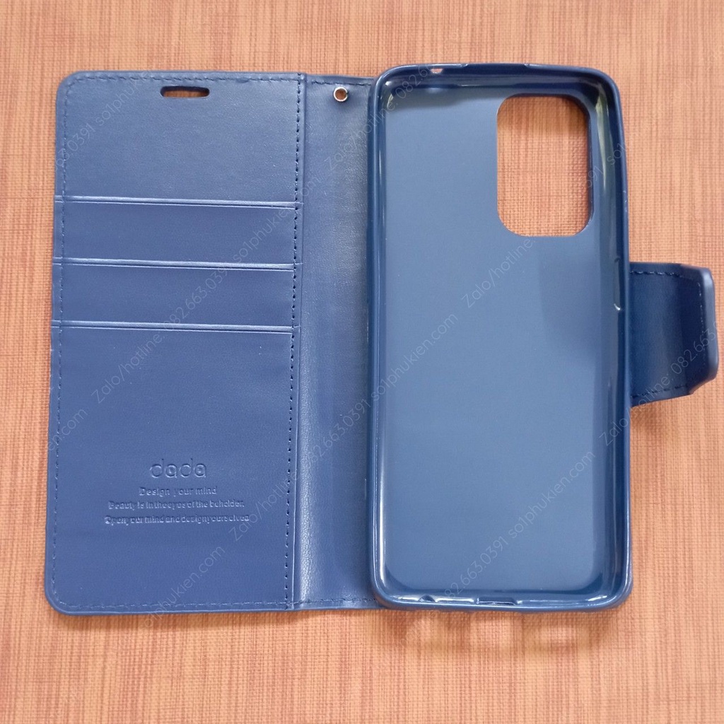 Bao da Oppo Reno 6z 5G có ngăn đựng thẻ, nắp gập xem phim tiện lợi