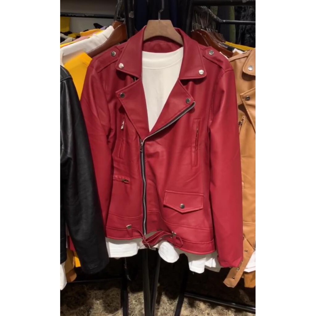 😈Được Kiểm Hàng Trước💖     NỈ DA CÁ Áo  da cao cấp Biker 😈HÀNG SIÊU CẤP😈