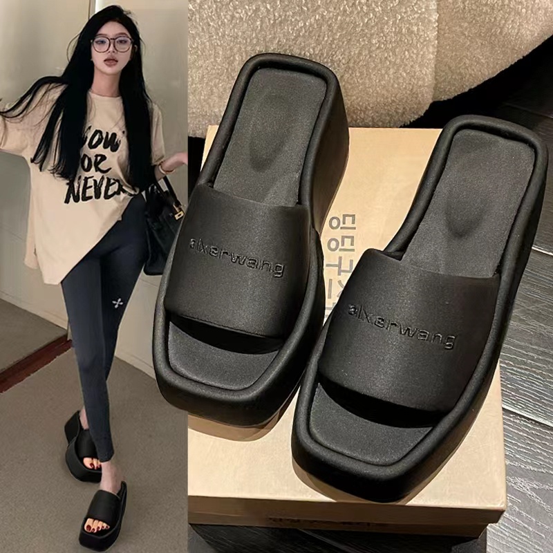 Dép Đế Dày Cao Chống Trượt Phong Cách Mùa Hè Mới