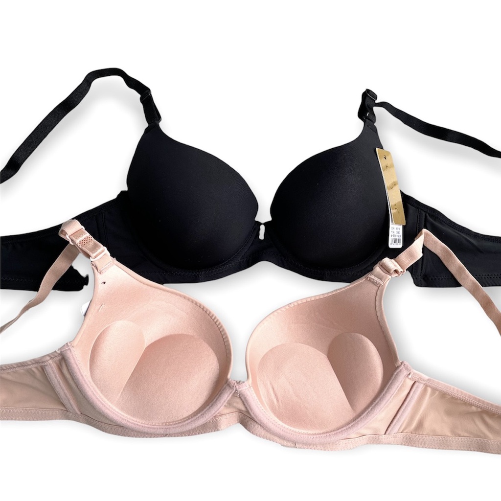 Áo Lót Nữ Có Gọng Nâng Ngực Trơn Đệm Dày Đẩy Ngực Tạo Khe Mềm Mại PINK STORE 8819