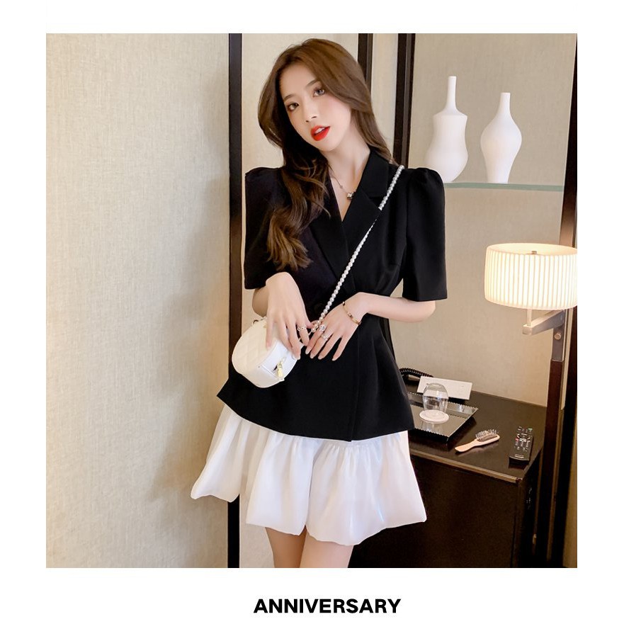 Set áo Blazer chân váy nữ Miranda Bộ đầm Vest nữ Công Sở mix chân váy bí phong cách Hàn Quốc đi làm đi chơi xinh xắn 014 | BigBuy360 - bigbuy360.vn