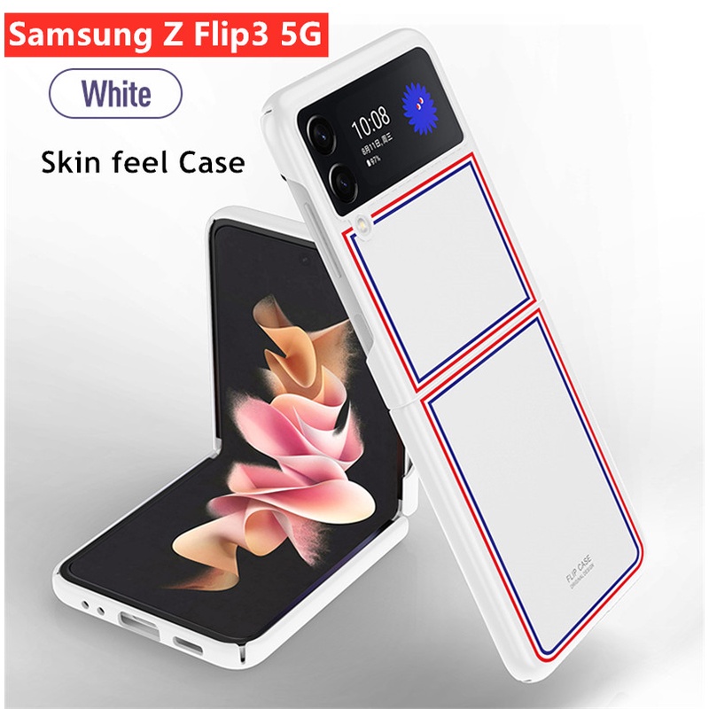 Bao da điện thoại PC bề mặt nhám chống sốc bảo vệ cho Samsung Galaxy Z Flip 3 5g Flip3
