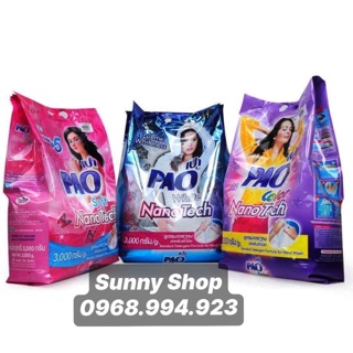 Bột giặt PAO Soft Nanotech 3kg Thái Lan