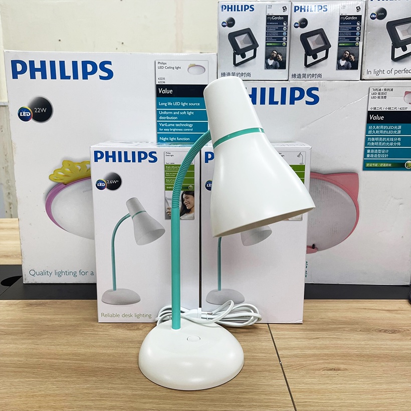 Đèn bàn LED Philips Pearl 66044 2.6W 4000K (Xanh) - Ánh sáng trung tính
