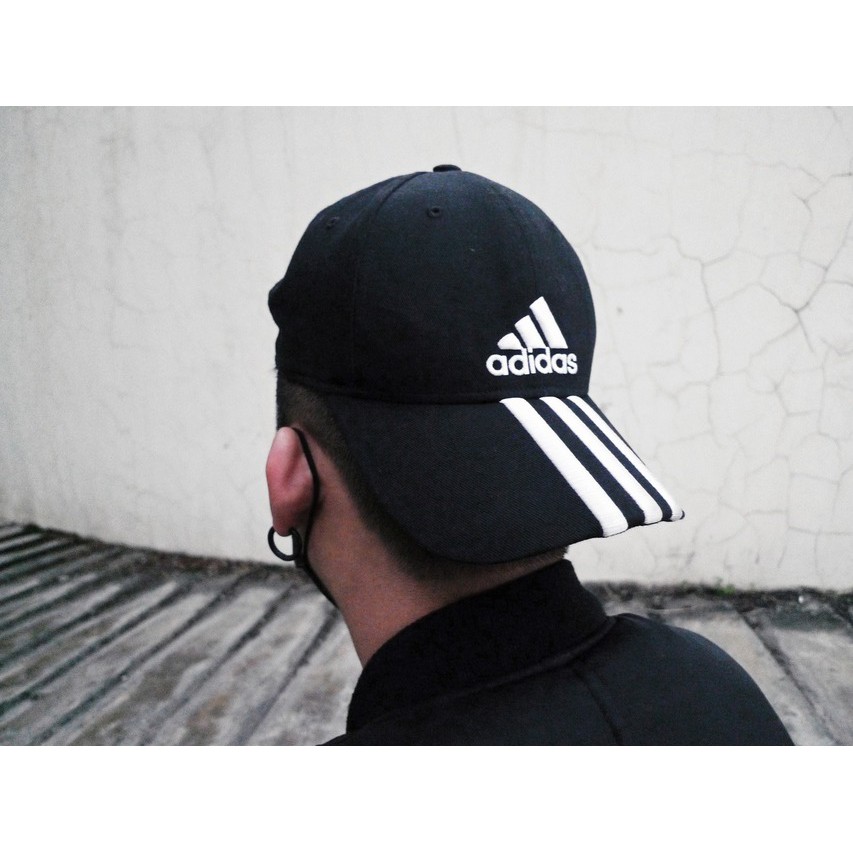 Mũ Nón Adidas Chính Hãng FREESHIP Adidas Sport 3S CT Black Cap Chuẩn Auth - Mũ Lưỡi Trai Adidas Unisex- Simple Sneaker