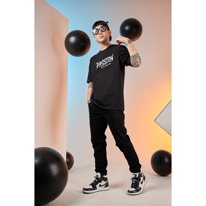 Áo thun in hình, Áo thun nam nữ tay lỡ Passion Form rộng vải cotton 100% thoáng mát In hình Baby Face | BigBuy360 - bigbuy360.vn