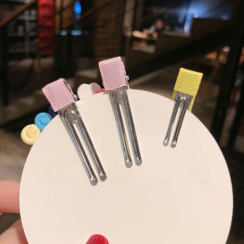 Set 3 Kẹp Tóc Màu Cầu Vồng Phong Cách Hàn Quốc Dễ Thương Cho Bé Gái