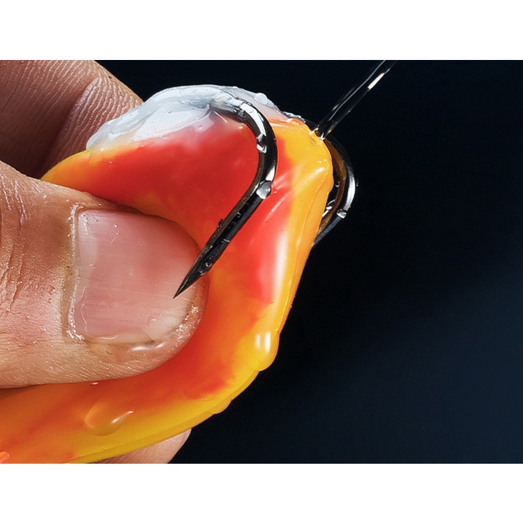 Mồi Câu Cá Giả Ếch Katak 8cm 15g Mềm Kèm Móc Câu