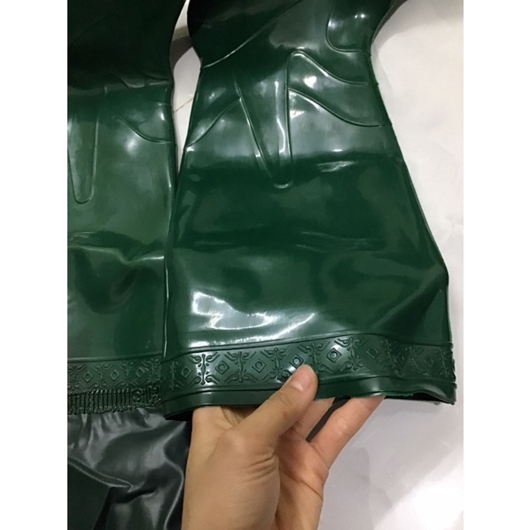 Ủng cấy loại dài 2 lớp, ủng đi mưa, ủng quần bảo hộ lao động Hoa San