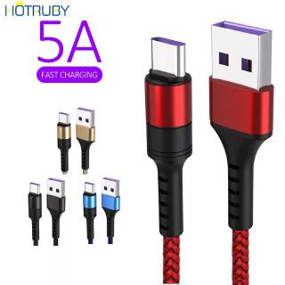 5A Type-C Charging Cable Super Fast Charge Data Line For Huawei Millet Charging Cable