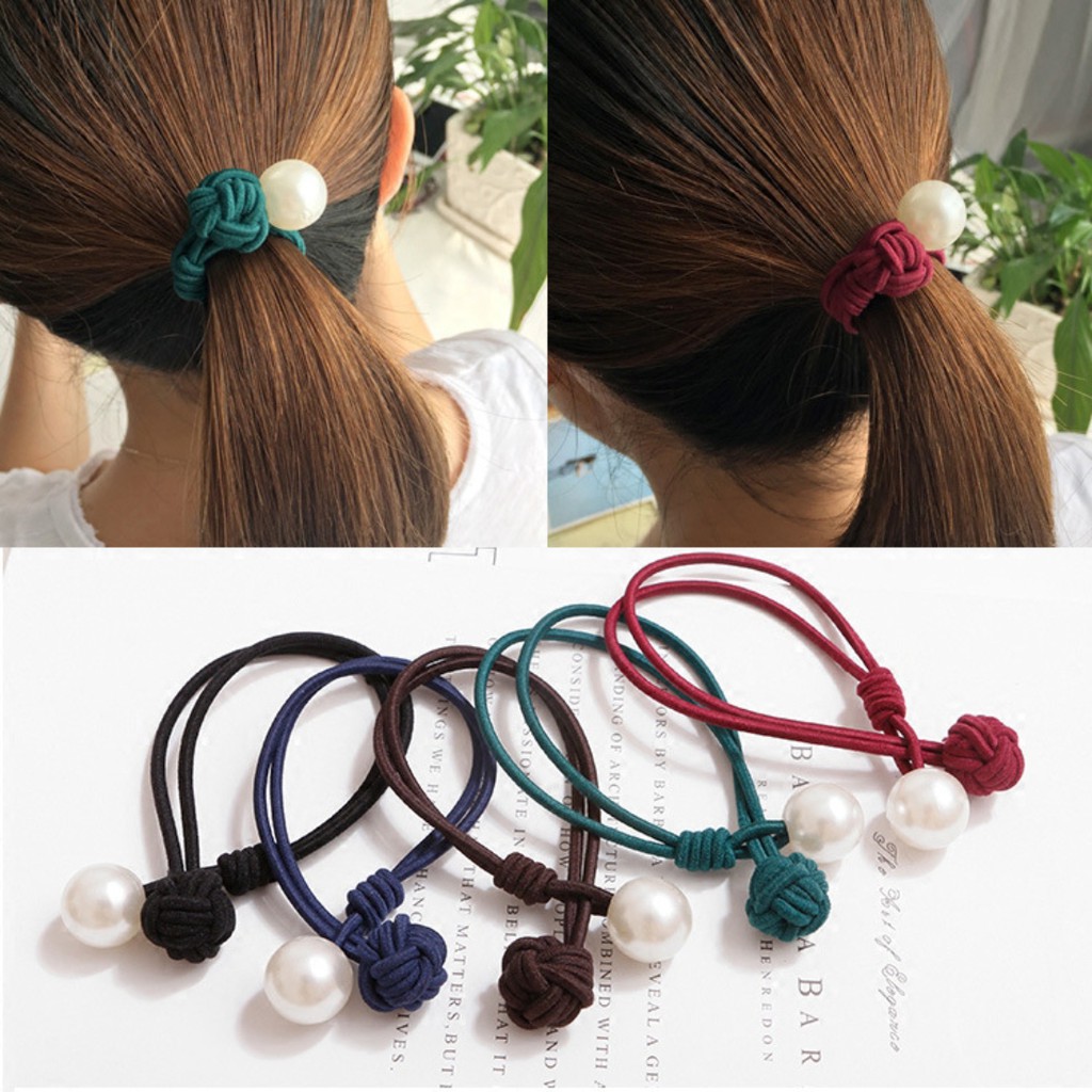 Cột tóc nữ viên châu sang trọng