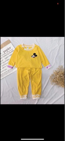 Bộ mickey bo viền cho bé