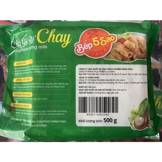 Chả Giò Rế Chay 500g Lacusina ( Chay Mặn Dùng Được )