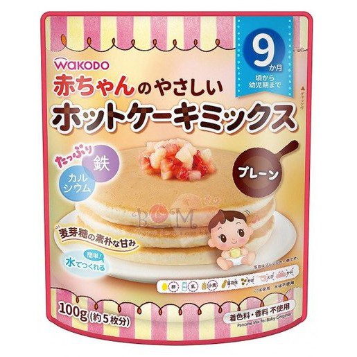 Bột làm bánh pancake/hotcake trộn sẵn Wakodo Cho bé 9m+