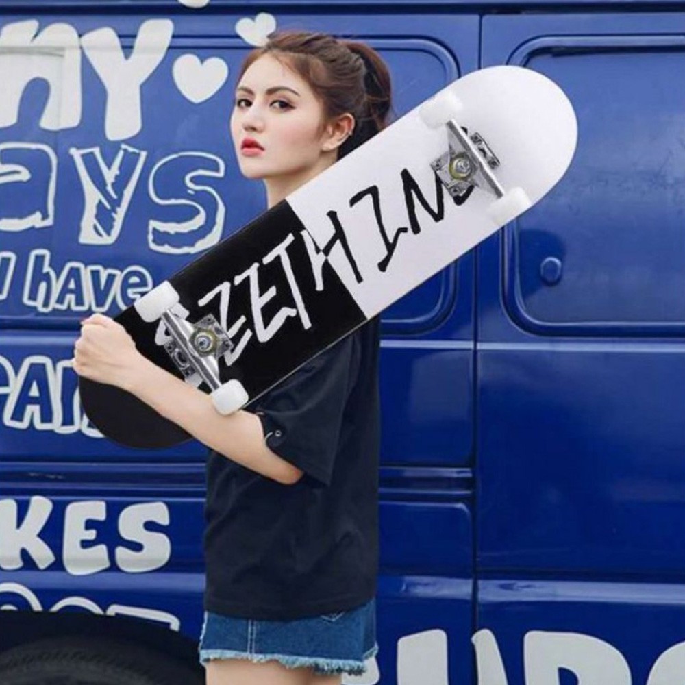 Ván Trượt Thể Thao ⚡FREE SHIP⚡ Ván Trượt  Skateboard Gỗ Phong 7 Lớp, Mặt Nhám Cao Cấp