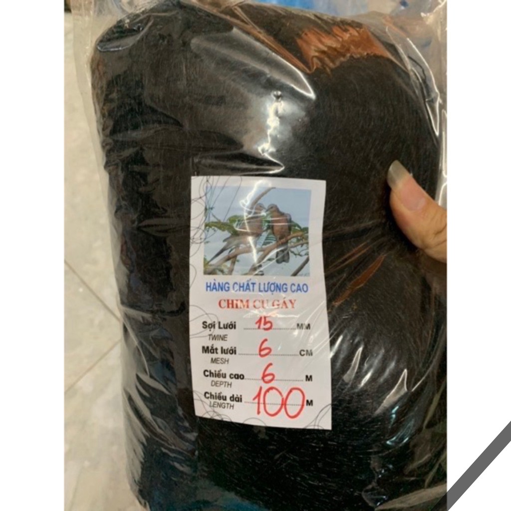 lưới bắt chim 6cm cao 6m dài 100m bắt cu gáy bắt các loại chim to hàng thái lan cực nhậy