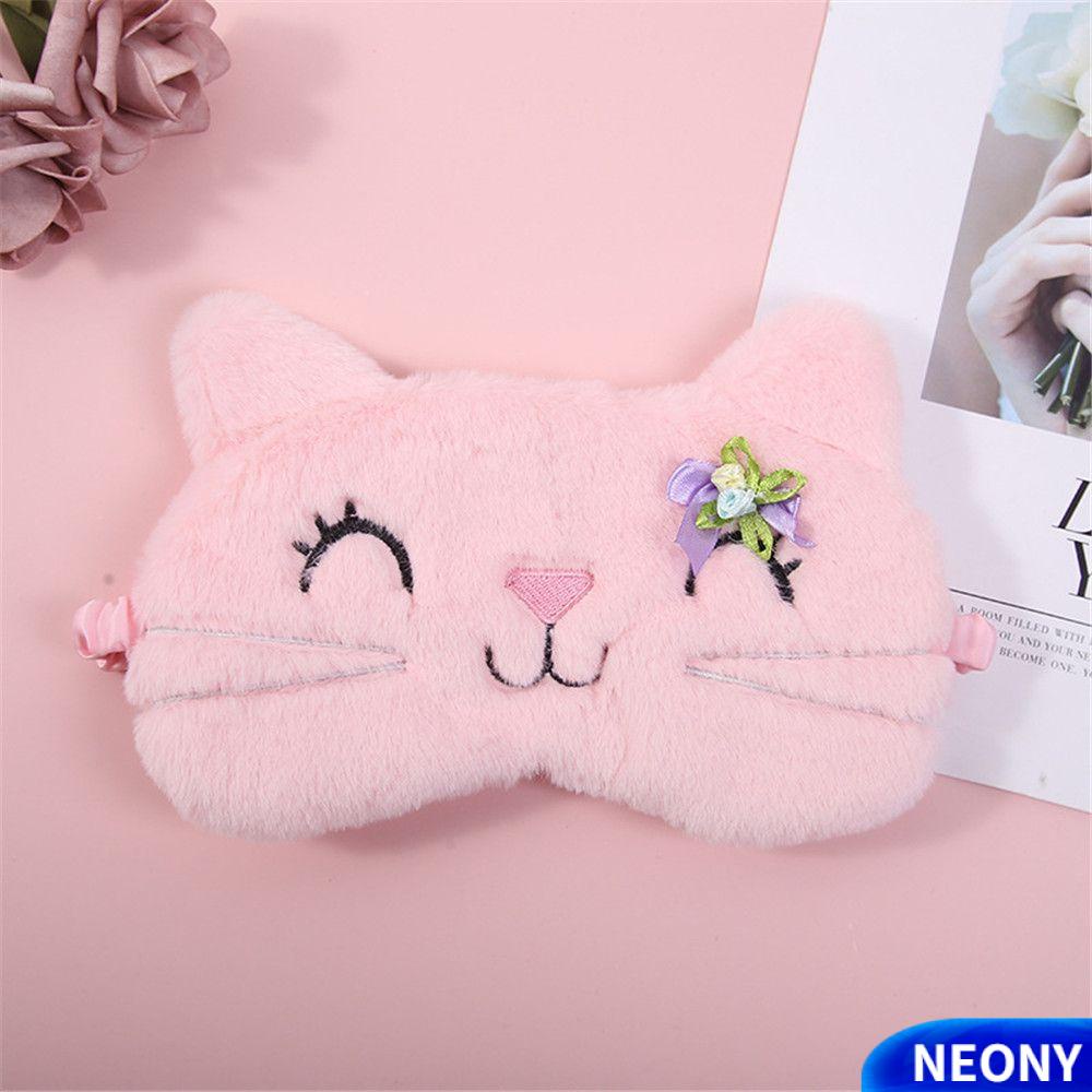 Miếng Bịt Mắt Ngủ Mềm Mại Dễ Thương Hai Màu Tùy Chọn Tiện Lợi Khi Đi Du Lịch