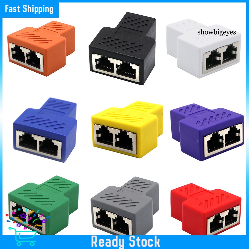 Bộ Chia Mạng Lan Ved--1 Sang 2 Cổng Cat5 / 6 / 7 Rj45