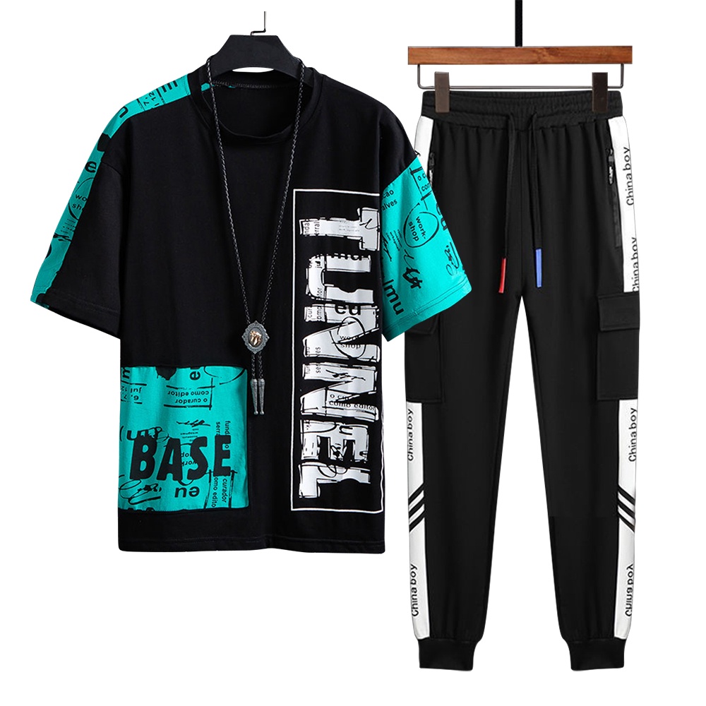 Set Áo Thun Nam Ngắn Tay TUNNEL Kết Hợp Quần Jogger Trẻ Trung Thời Trang ZENKODLMEN - SET NAM 90000183C3