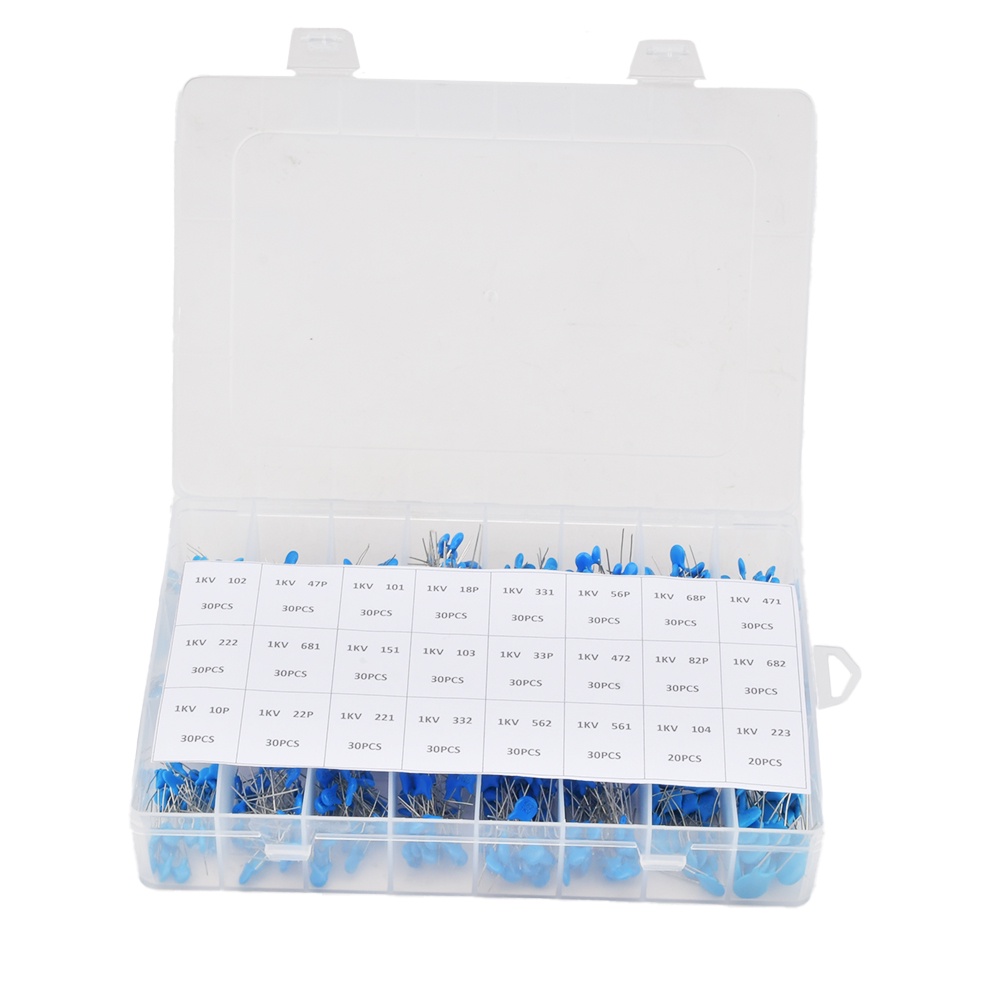 Hộp 700 tụ điện gốm PCBFUN 24 ngăn chất lượng cao tiện lợi