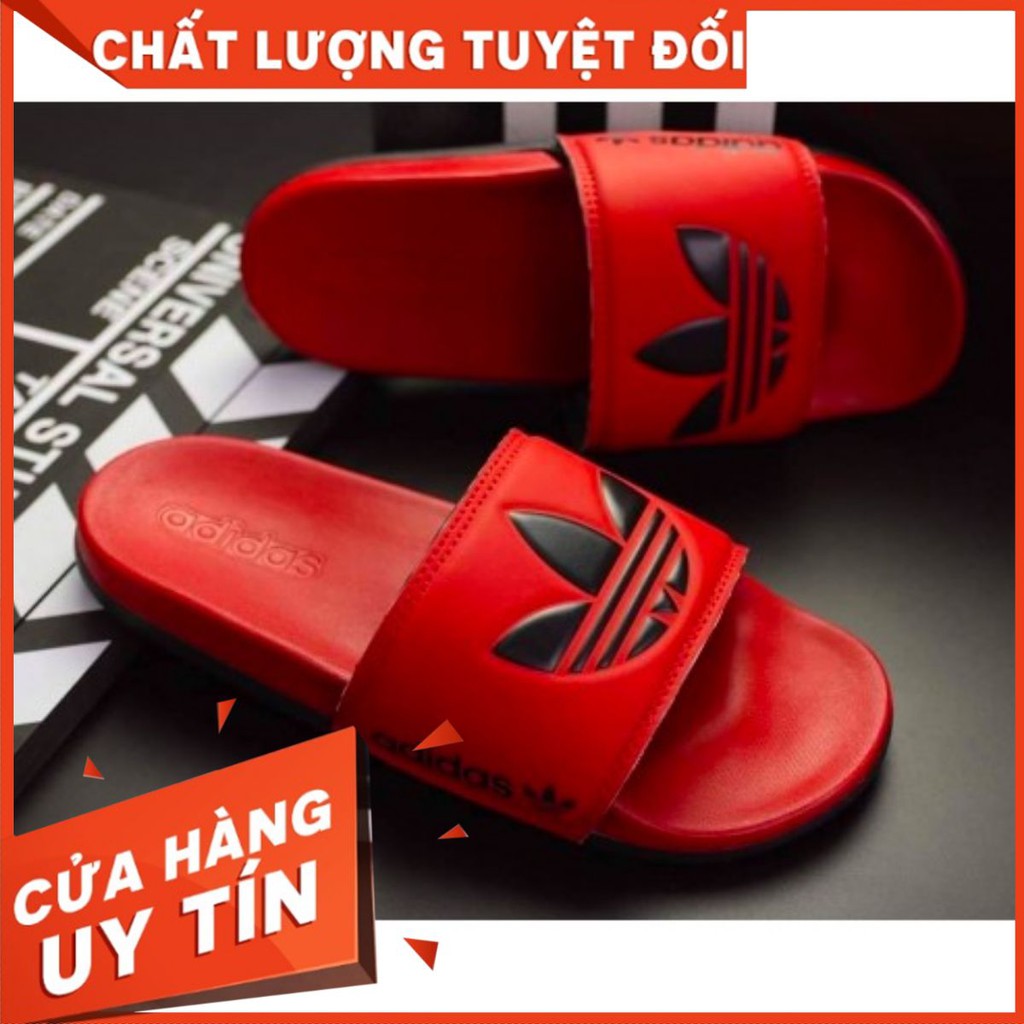 Dép adidas cao cấp cloufoam màu đỏ có video